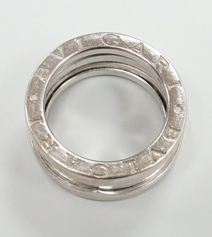 An Italian 750 Bulgari B Zero I ring, size H, 8.5 grams.